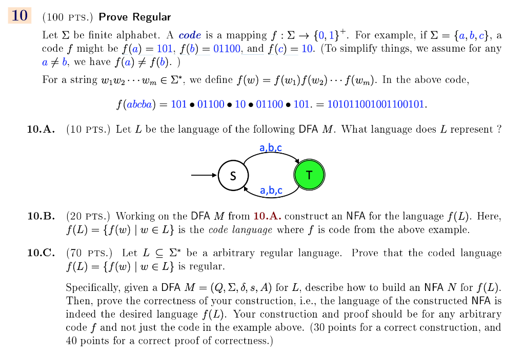 Solved ONLY NEED AN ANSWER 10.C THE ENTIRE QUESTION IS | Chegg.com