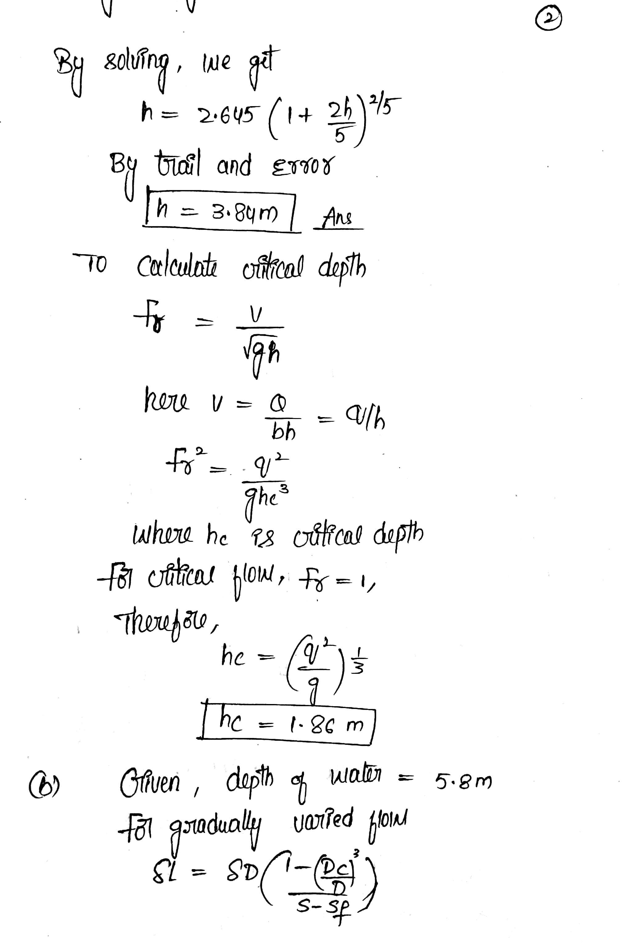 Solved A Rectangular Channel Of Slope 0.001 Carries 40m3s-1 