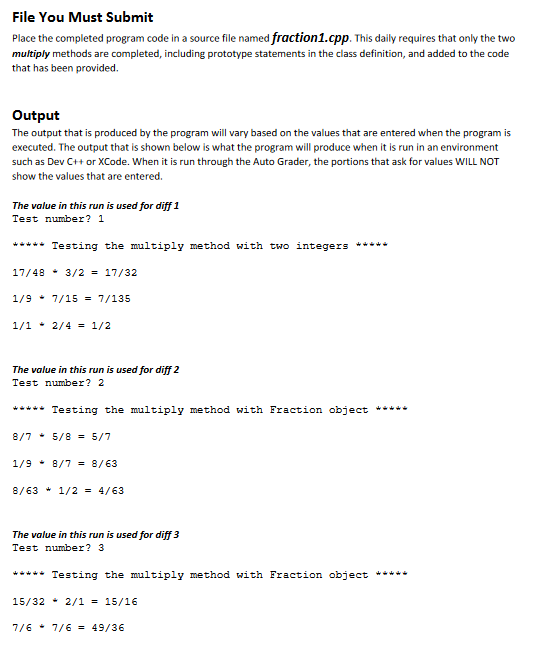 Solved Fraction Class Part 1 Overview For this daily, | Chegg.com