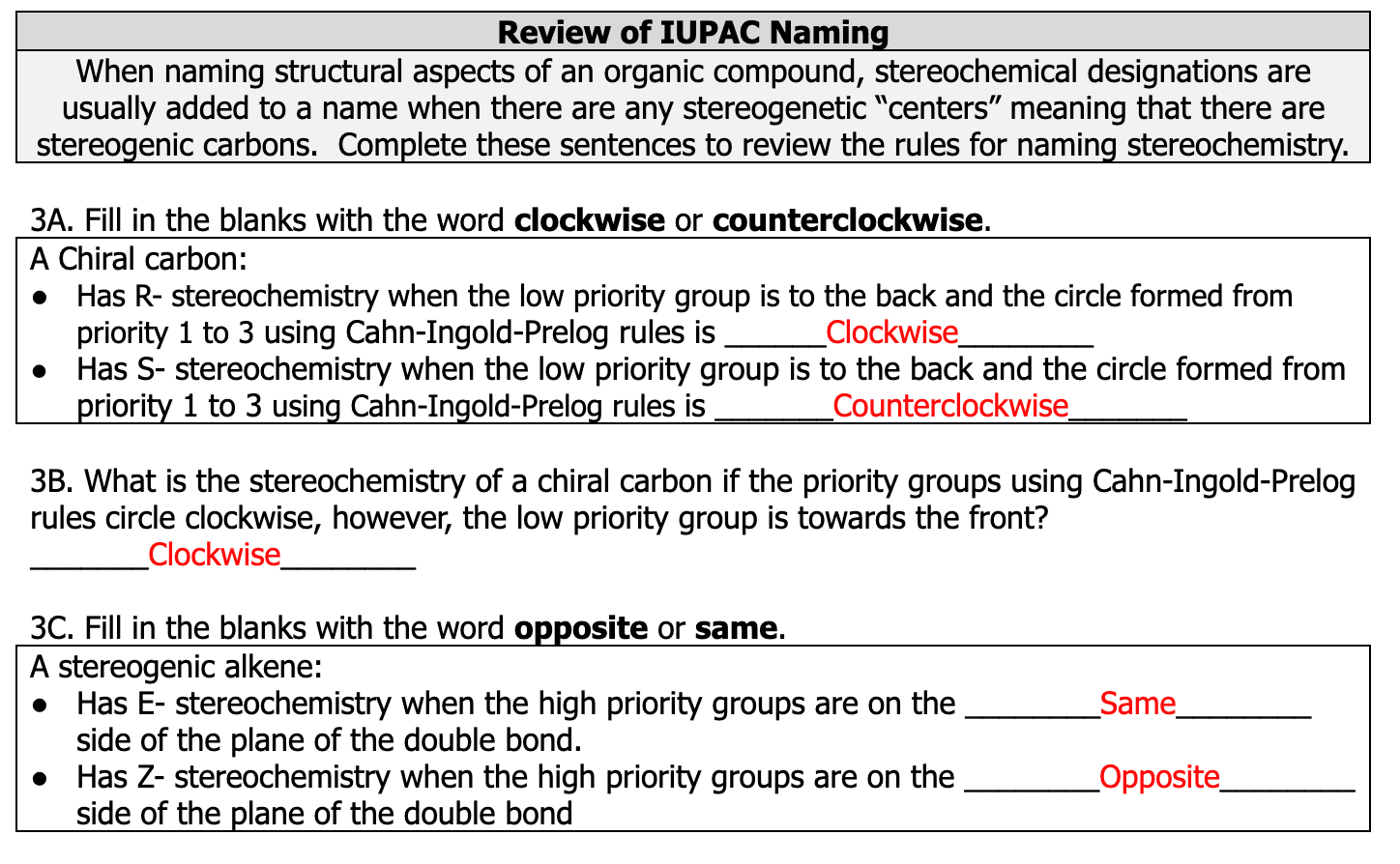 Solved I just want to know if my answers are correct or not. | Chegg.com