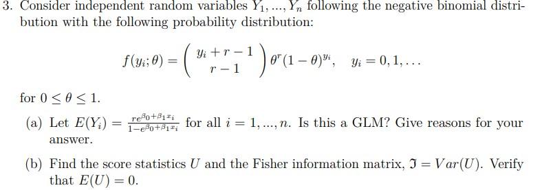 Consider independent random variables Y1,…,Yn | Chegg.com