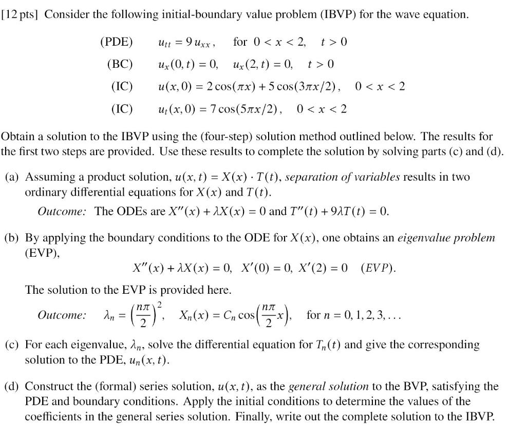 solved-12-pts-consider-the-following-initial-boundary-chegg