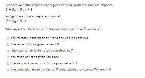 Solved Suppose we fit the simple linear regression model | Chegg.com