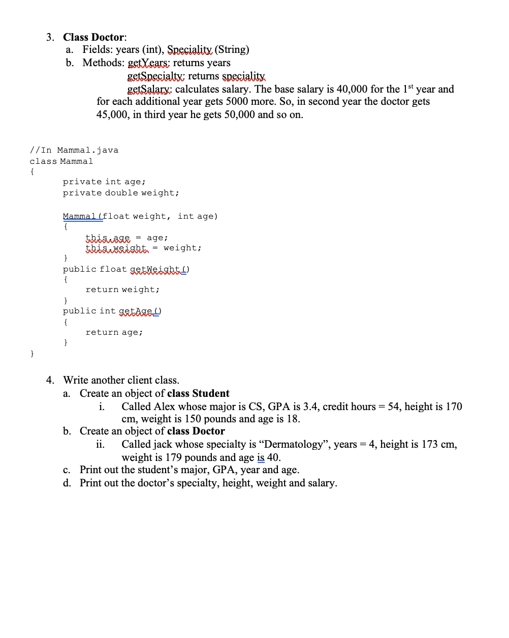 Solved Please comment the important lines in the .java file | Chegg.com