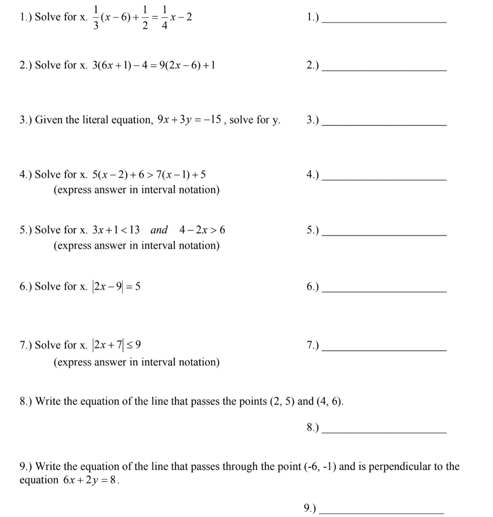 3 x 6 )- 8x =- 2 5 2x 1 answer