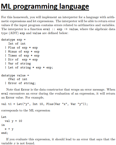 Ml programming 2024 language tutorial