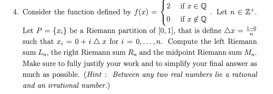 Solved Consider The Function Defined By F X 0 If X Chegg Com
