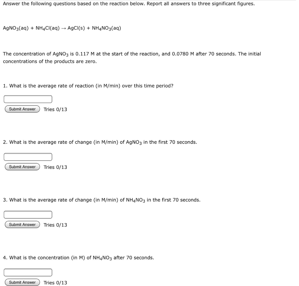 Solved Answer the following questions based on the reaction | Chegg.com