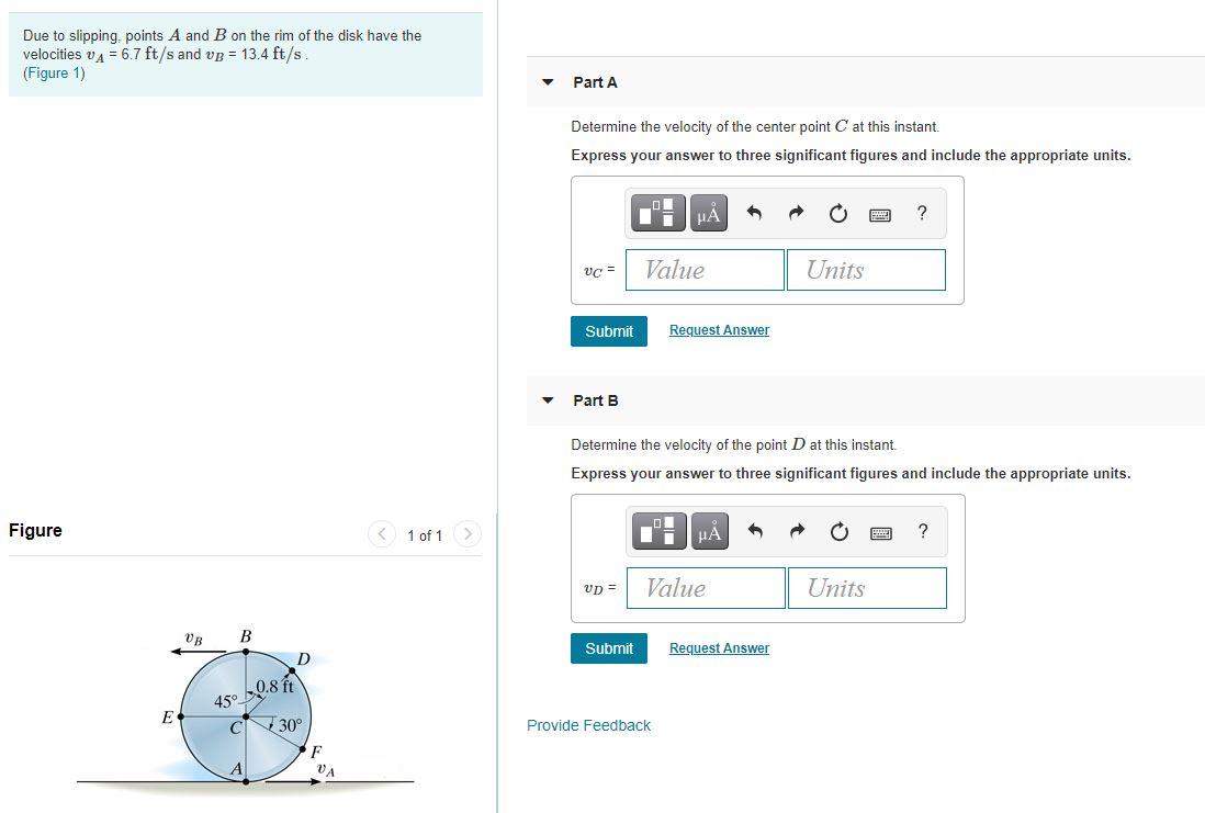 Solved Due to slipping, points A and B on the rim of the | Chegg.com