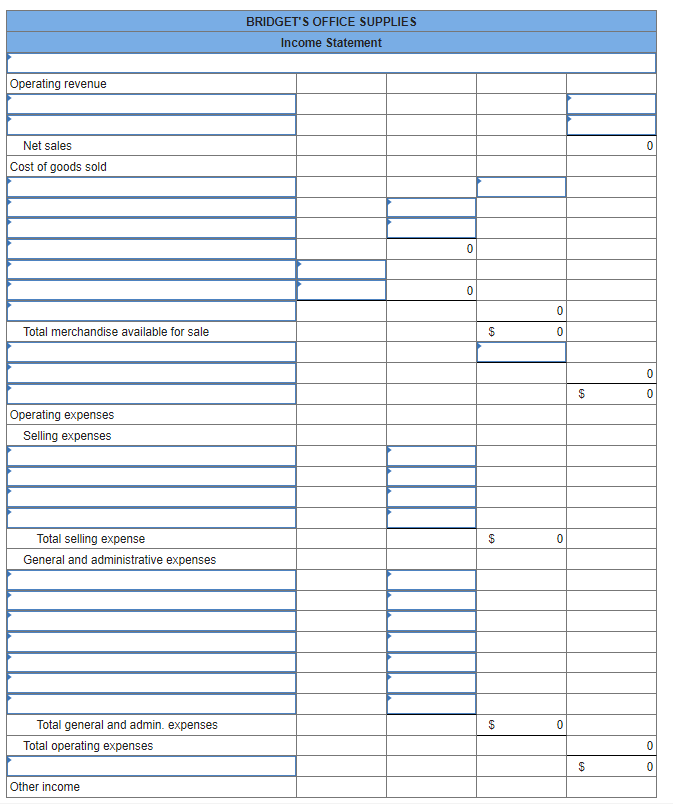 Solved Exercise 13.3 (Algo) Preparing a classified income | Chegg.com