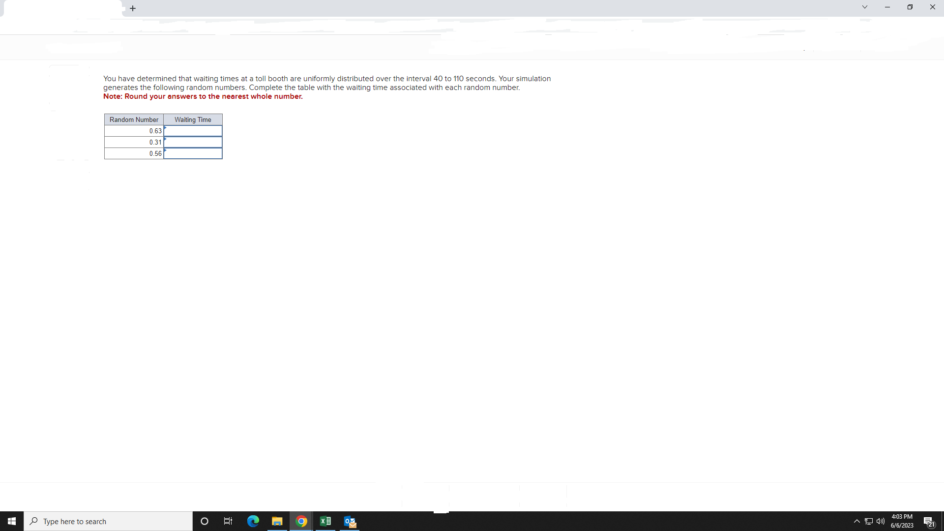 Solved You have determined that waiting times at a toll