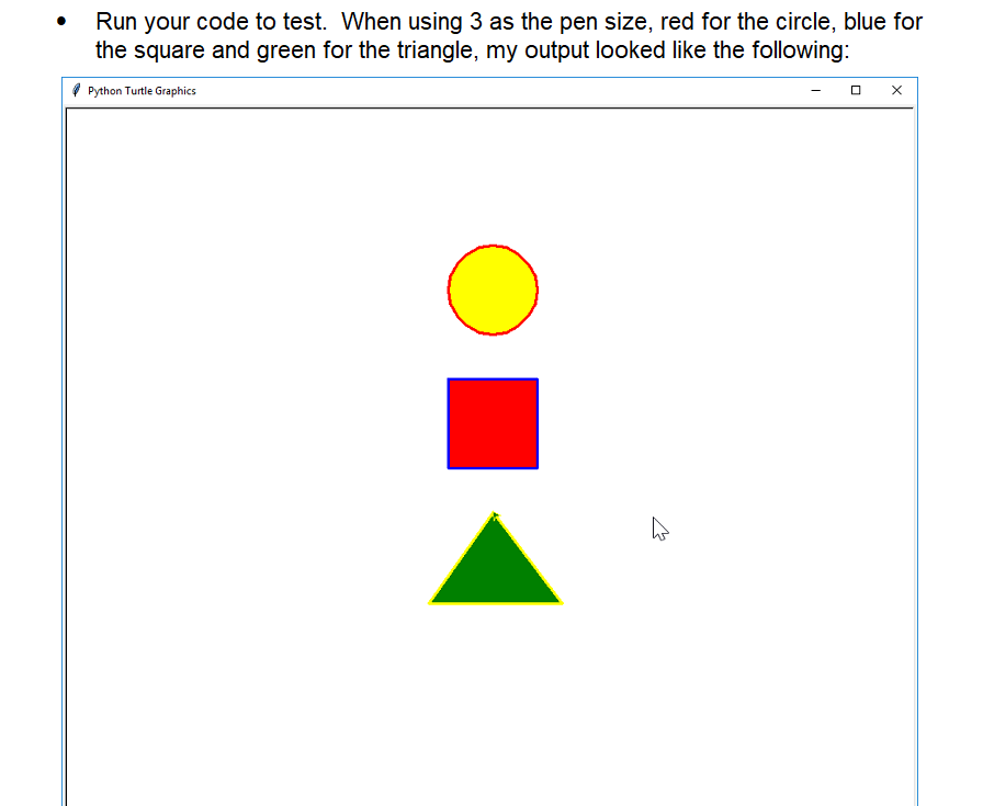 Solved Turtle Lab #2 (python) General Directions In this lab | Chegg.com