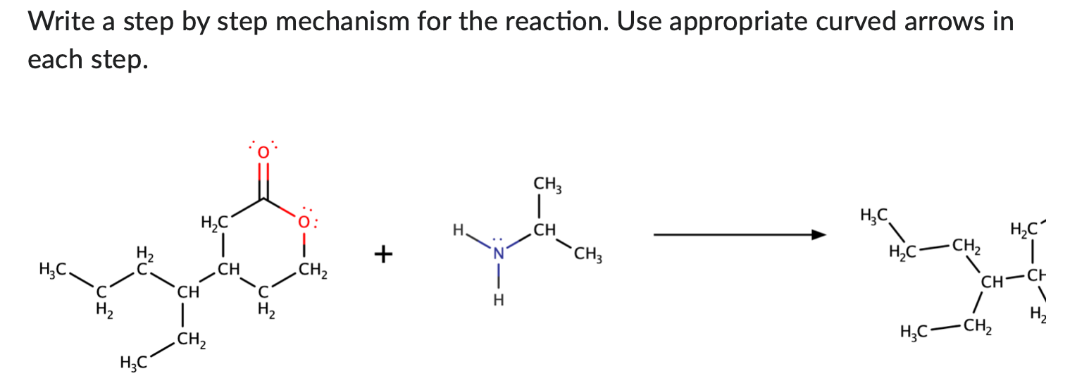 Solved Write a step by step mechanism for the reaction. Use | Chegg.com