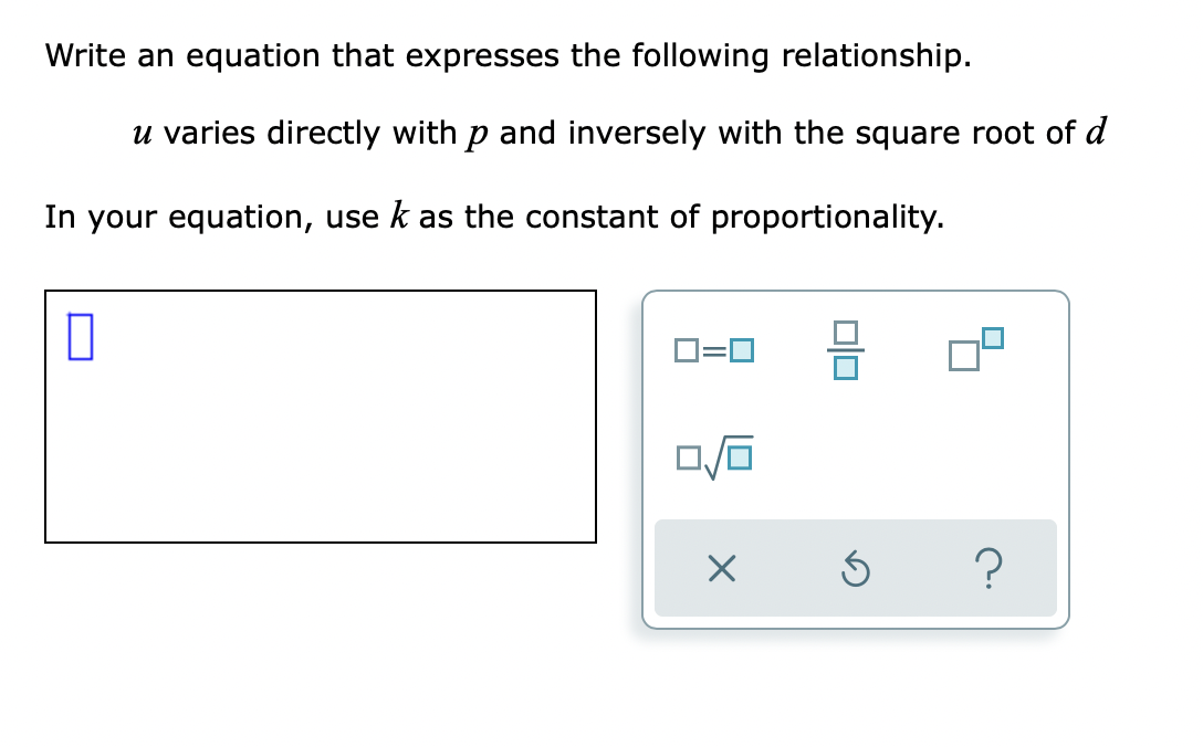Solved Write an equation that expresses the following | Chegg.com