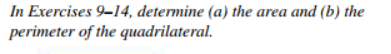 Solved In Exercises 9–14, Determine (a) The Area And (b) The | Chegg.com