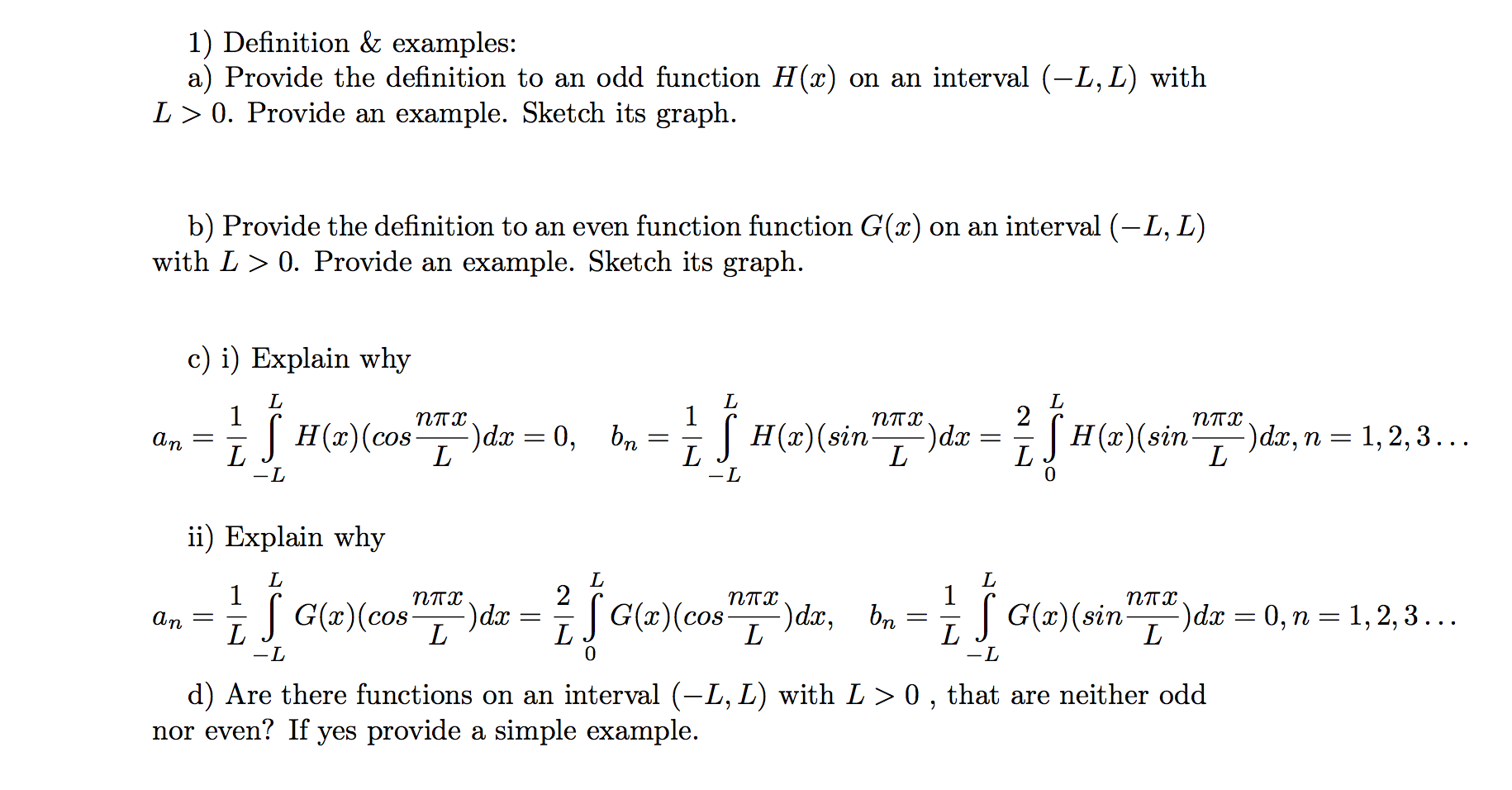 Solved 1 Definition Examples A Provide The Definitio Chegg Com
