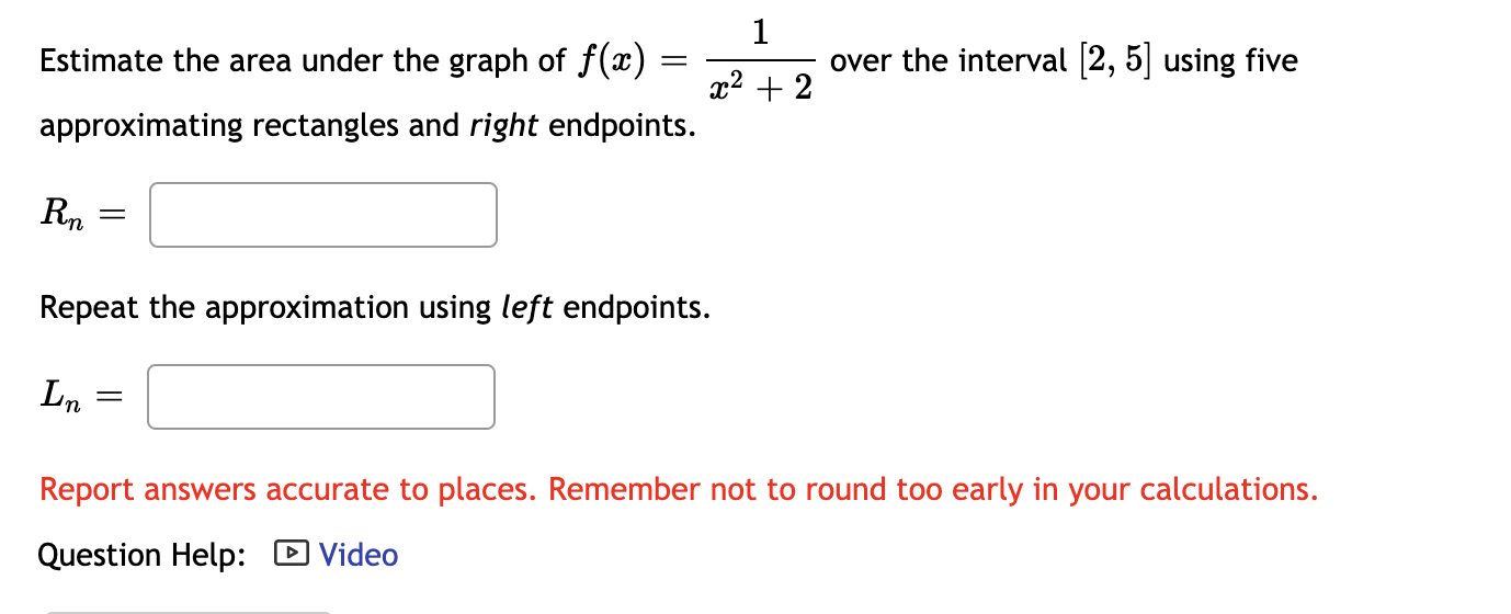 Solved Estimate the area under the graph of f(x) = x2 + x + | Chegg.com