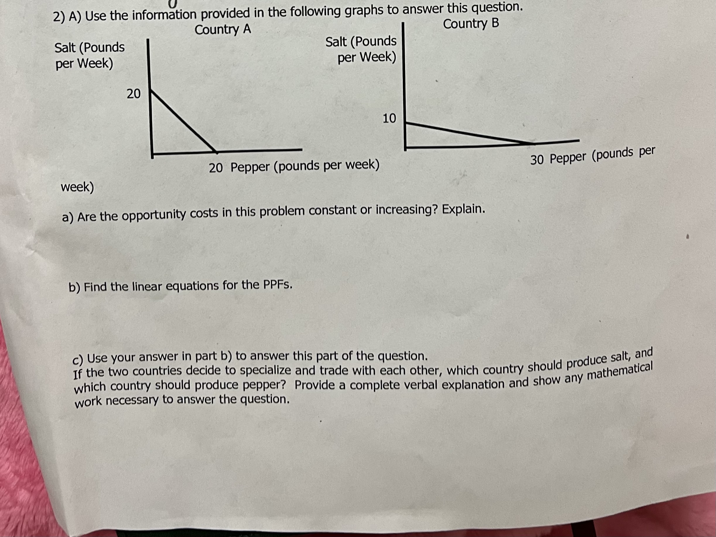 Solved A) ﻿Use the information provided in the following | Chegg.com
