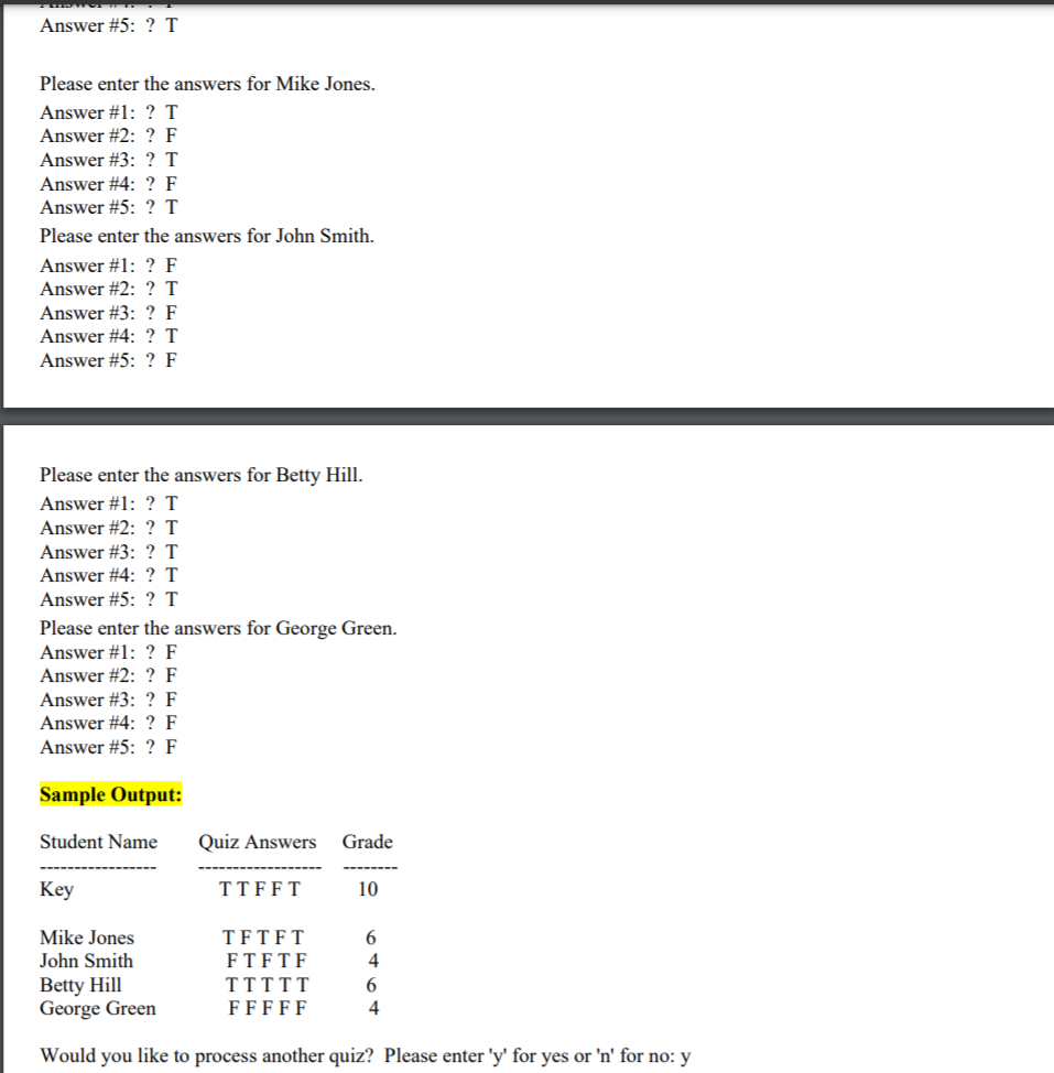 Solved CSCI 1470 - Lab 10 Assignment #2 Topic: Arrays (basic | Chegg.com