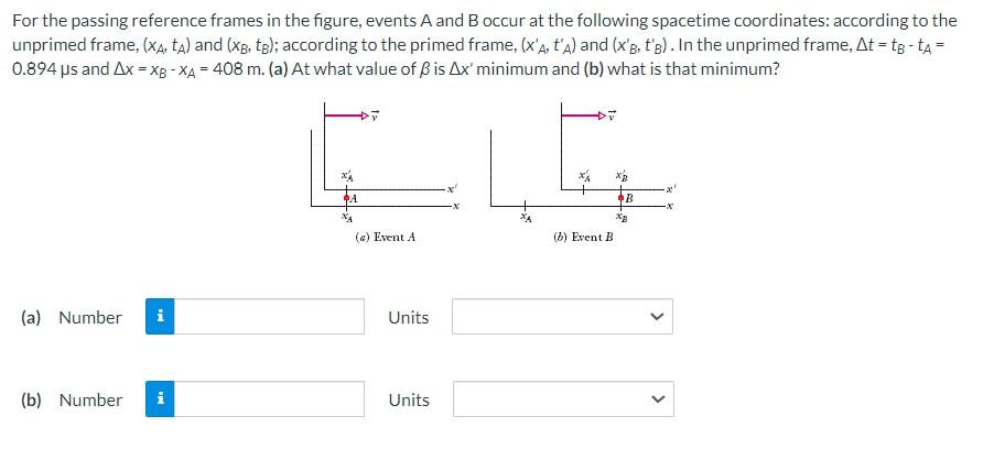 Solved For the passing reference frames in the figure, | Chegg.com