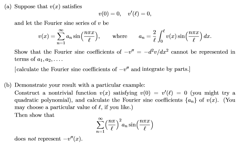 Solved A Suppose That V X Satisfies V 0 0 D O 0 Chegg Com