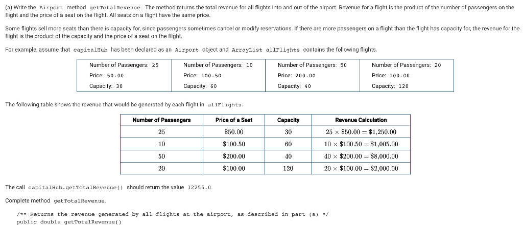 Solved 1. This question involves a system to manage flights | Chegg.com
