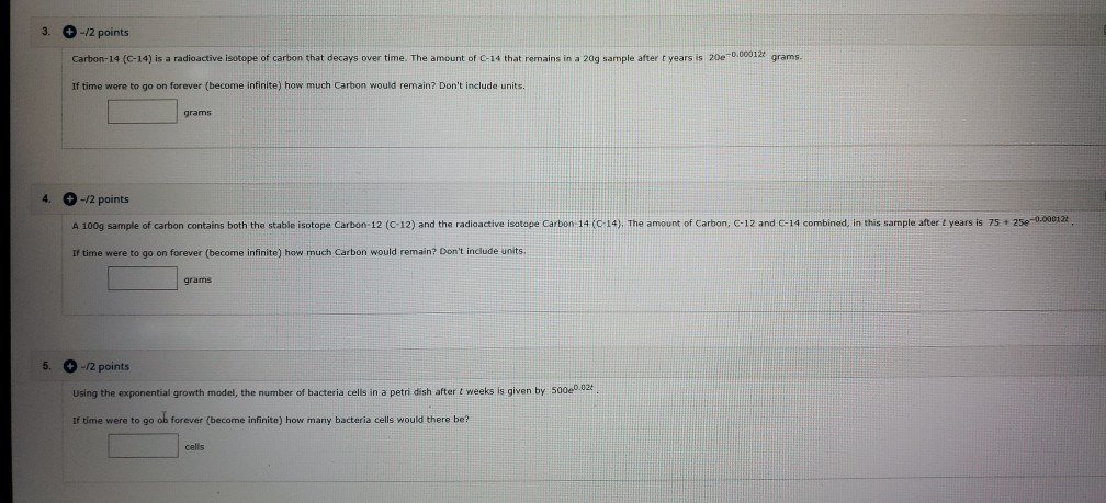 Solved 3. -12 points Carbon-14 (C-14) is a radioactive | Chegg.com