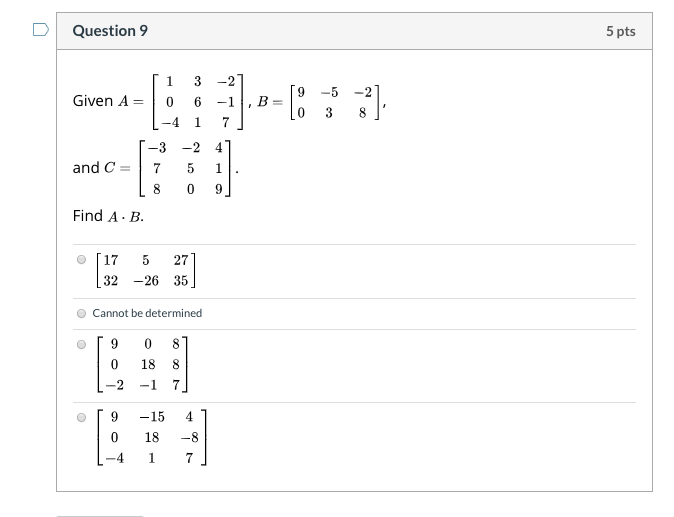 Solved Question 2 15 pts When finding an inverse by hand the | Chegg.com