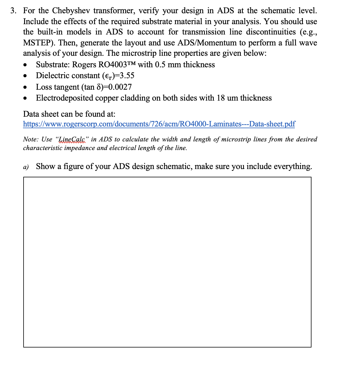 1. The output impedance of a power divider in a