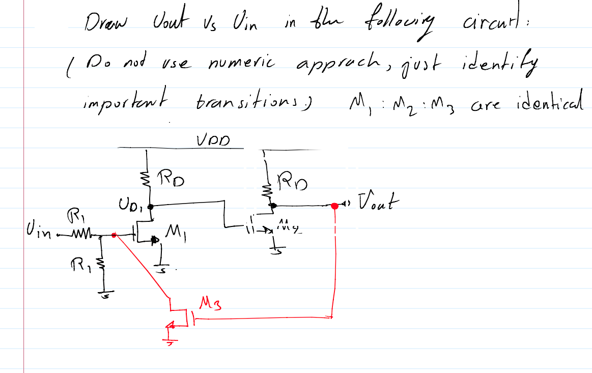 Draw Uout VsUin in the followiry circurt: (Do not | Chegg.com