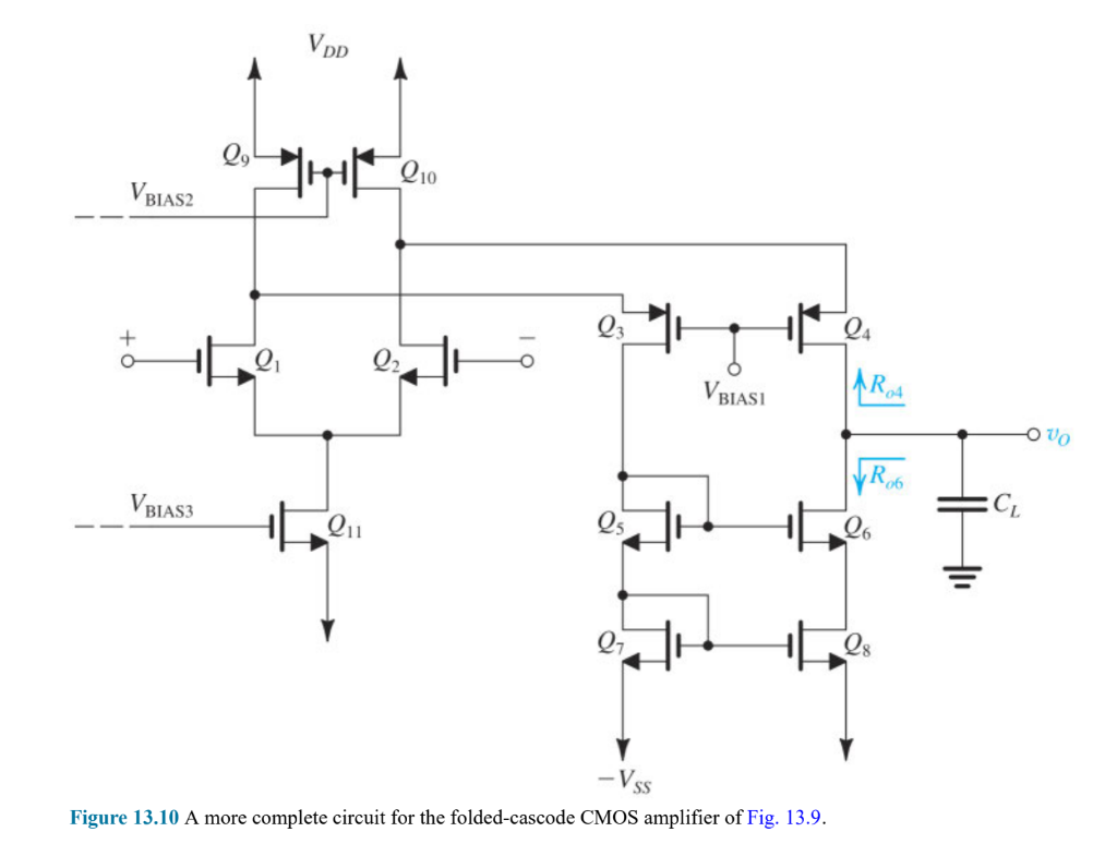 Solved D 13.28 For the foldedcascode opamp circuit of