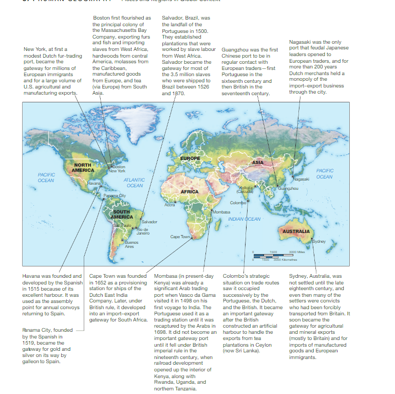 Solved Why do you think certain cities were important, and | Chegg.com