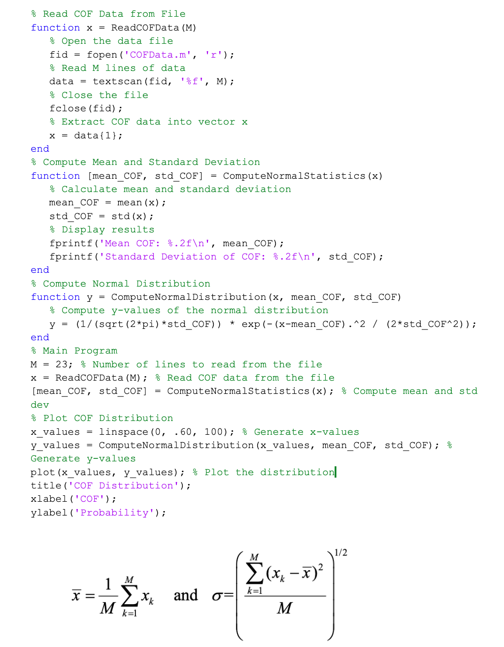 Solved Can you actually write the frmula for the given mean | Chegg.com