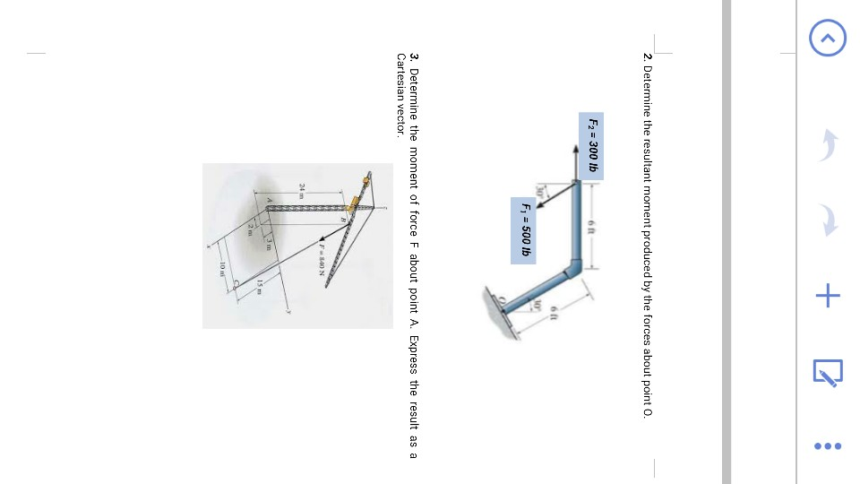 Solved 2. Determine the resultant moment produced by the | Chegg.com