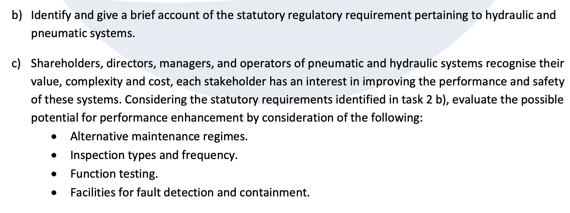 Solved b) Identify and give a brief account of the statutory | Chegg.com