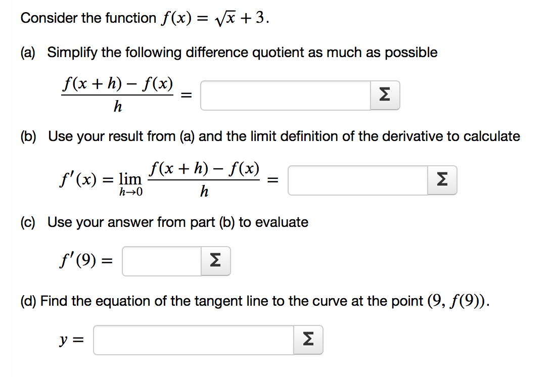 Solved Consider The Function F X Vx 3 A Simplify T Chegg Com