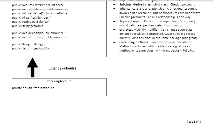 Solved Ch 12 Program 1: Inheritance - BankAccount and | Chegg.com ...