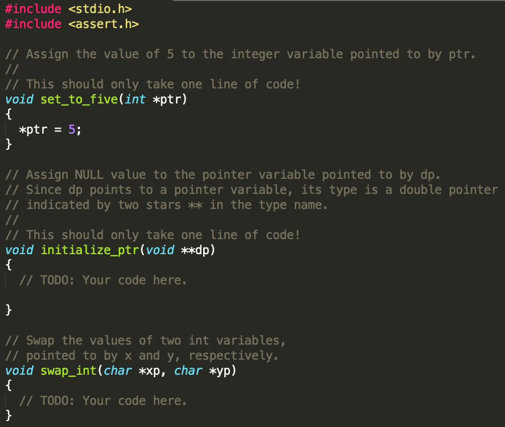 Solved #include #include // Assign the value of 5 to the | Chegg.com
