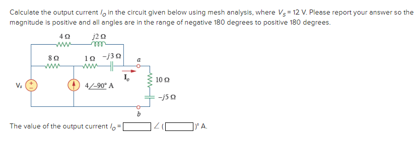 Solved Calculate the output current IO in the circuit given | Chegg.com