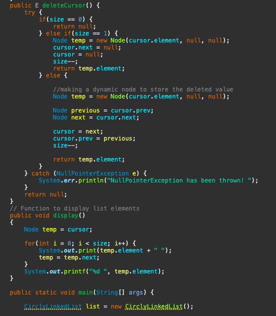 Solved JAVA: The task is to create a Doubly Linked Circular | Chegg.com