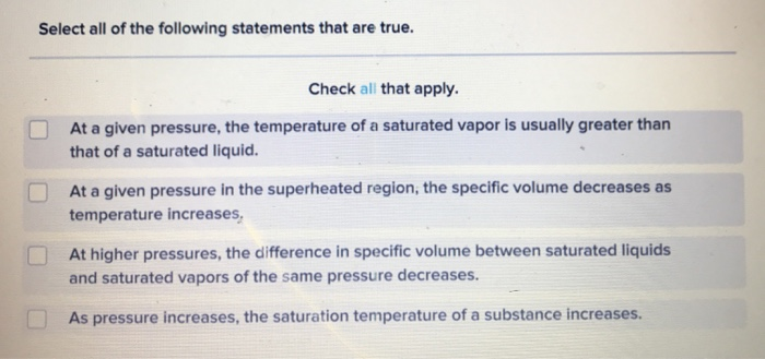 Solved Select All Of The Following Statements That Are True. | Chegg.com