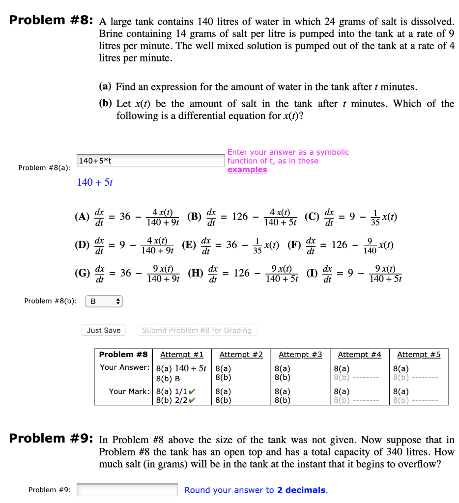 solved-problem-8-a-large-tank-contains-140-litres-of-water-chegg