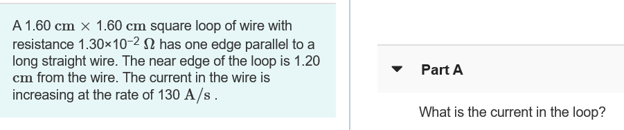 Solved A 1.60 cm x 1.60 cm square loop of wire with | Chegg.com