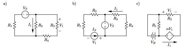 Solved Determine an expression for V1 and I1 in terms of the | Chegg.com