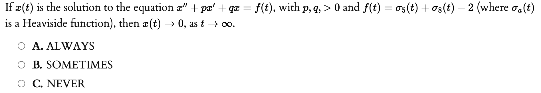 Solved If Ae T Is The Solution To The Equation A Px Chegg Com