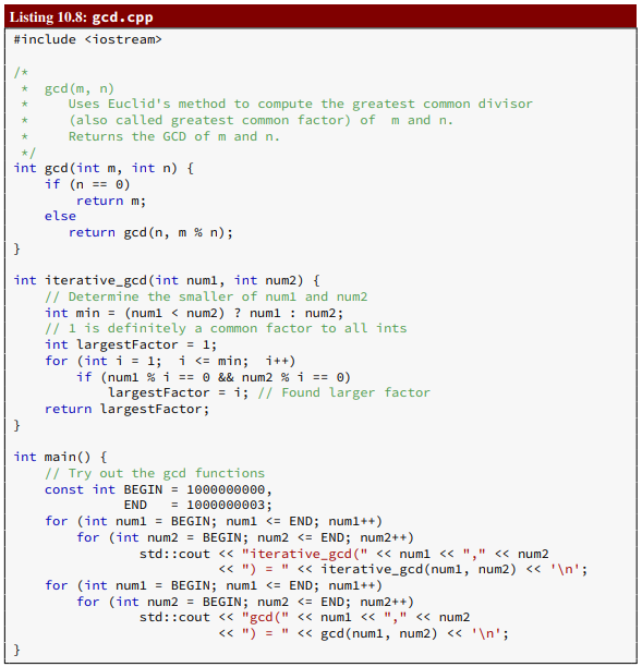 Solved 14. Rewrite the recursive gcd function found in | Chegg.com