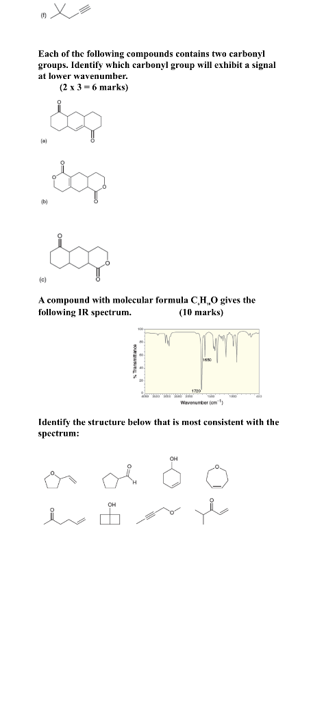 Solved (1) Each of the following compounds contains two | Chegg.com