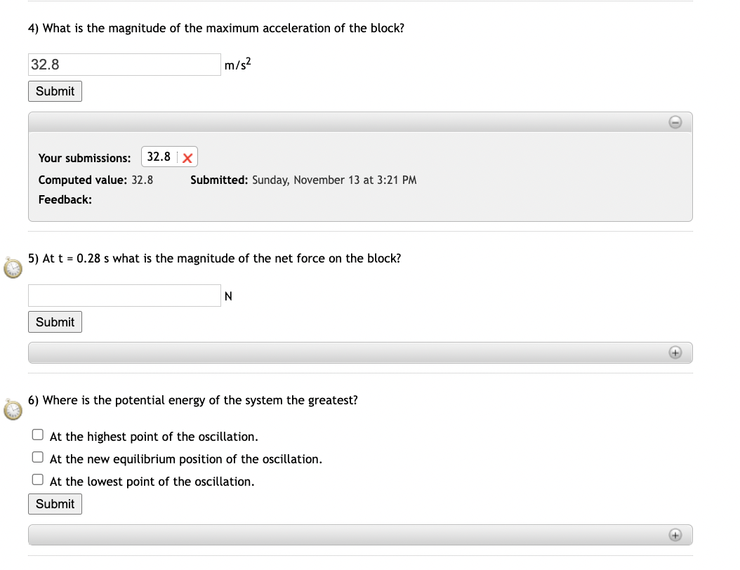 Solved A Block With Mass M Kg Is Hung From A Vertical Chegg Com