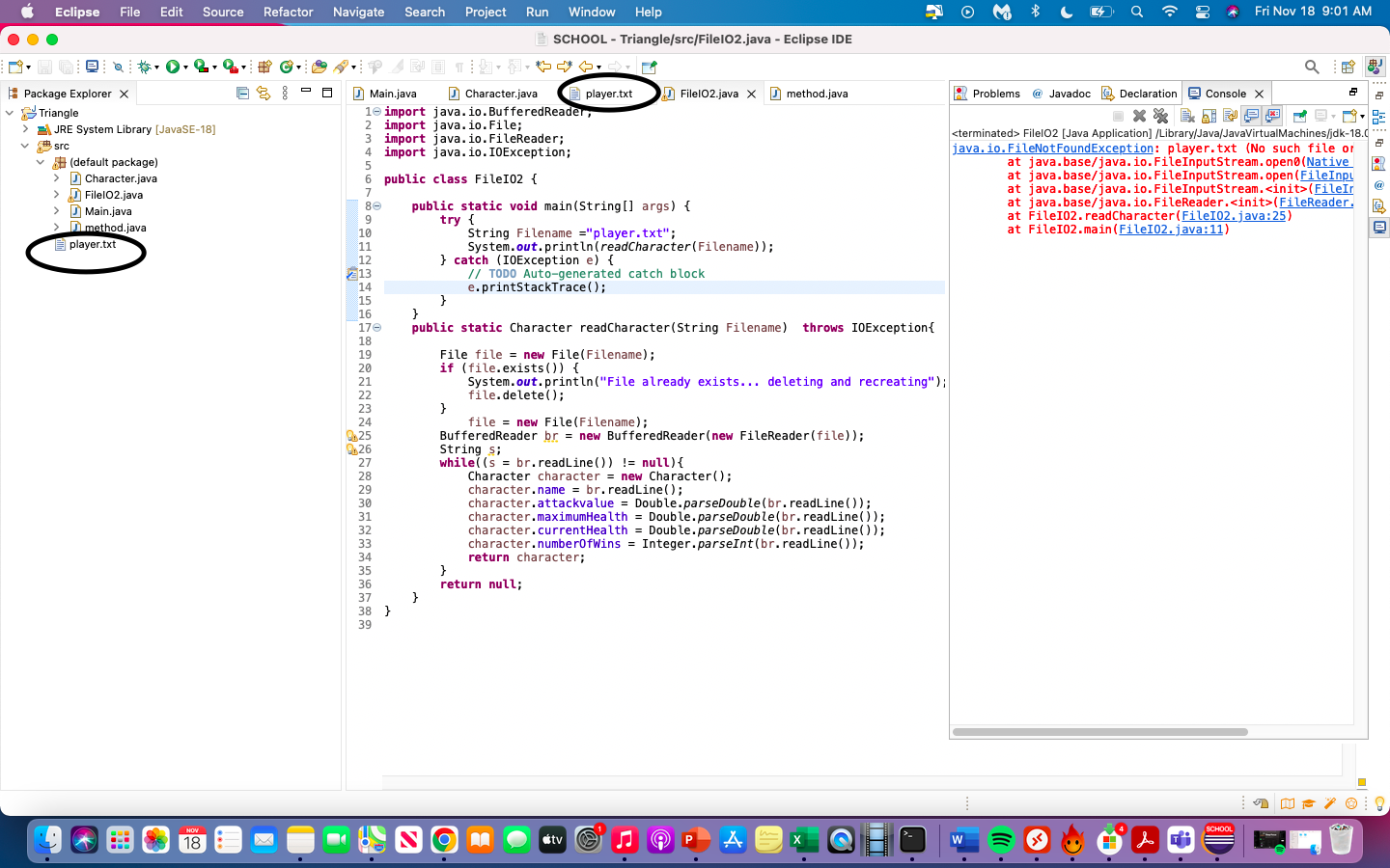 Solved Why am I getting the file not found error? | Chegg.com