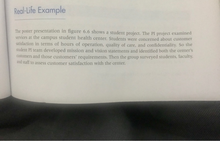Solved Real-Life Example The poster presentation in figure | Chegg.com